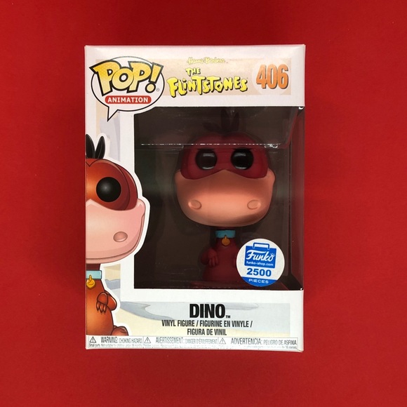 Funko POP! Animation- The Flinstones- Dino #406 Red 2500 Pieces